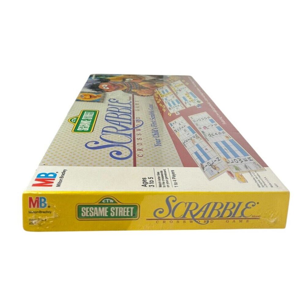 Sesame Street Kids Scrabble Game by Milton Bradley 1992 Vintage Game New Sealed - Picture 7 of 12